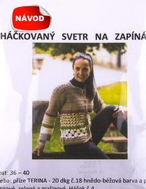 Návod na háčkovaný svetr TERINA