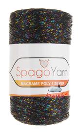 Příze Macrame Poly 4 silver