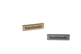 HAND MADE značka kovová 40x16mm